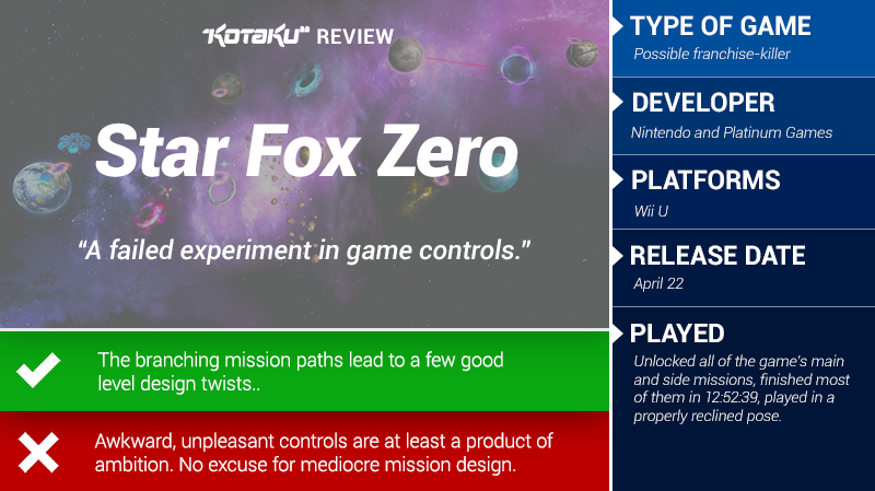 Illustration for article titled Star Fox Zero: The Kotaku Review